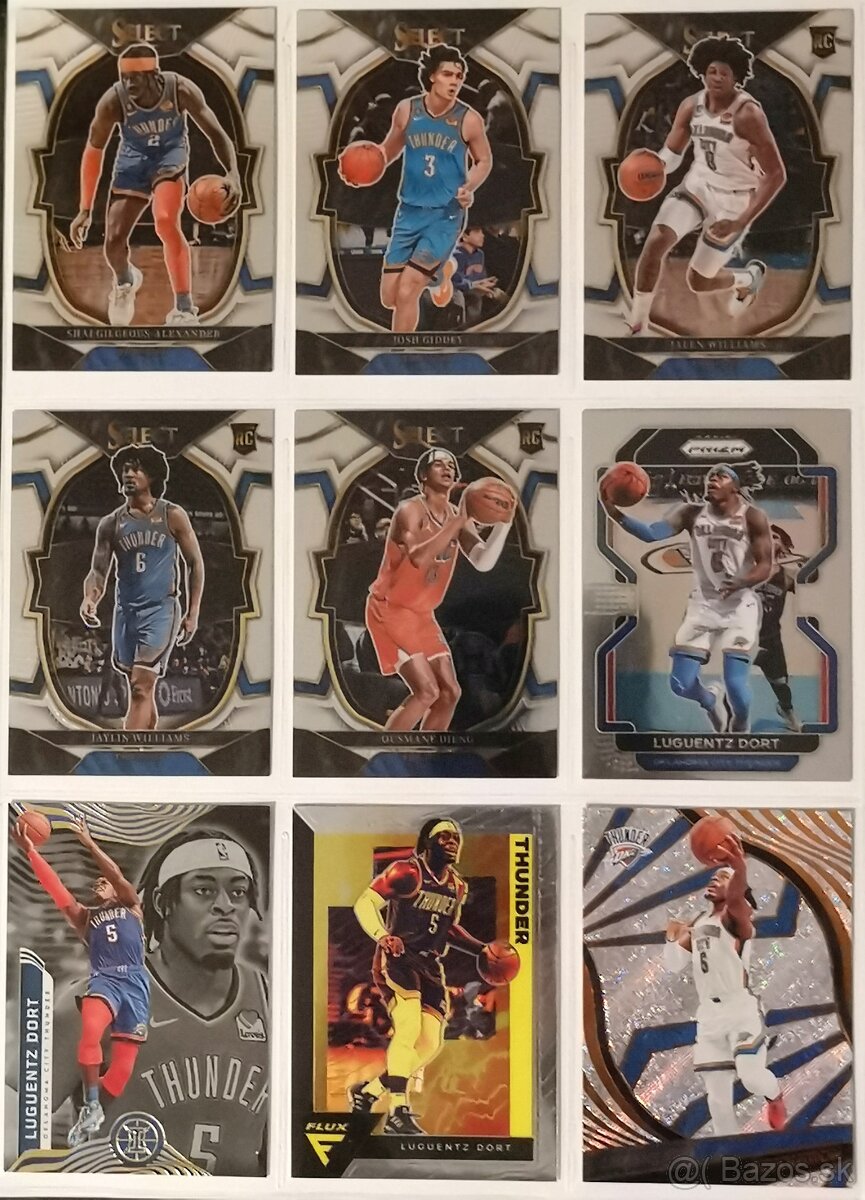 Kartičky NBA - Oklahoma Thunder (101 kariet) - 3