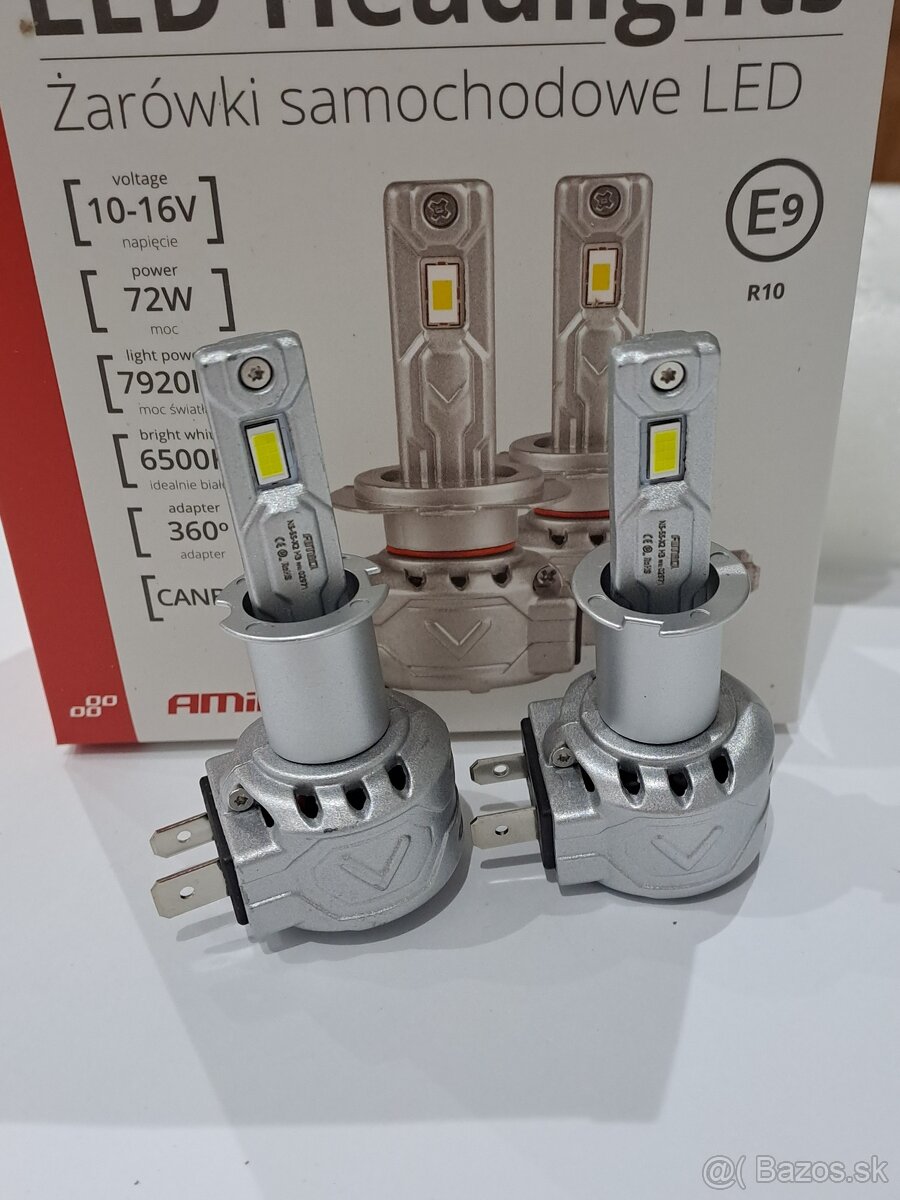 LED žiarovky H3 – 72W - 7920 Lm - Canbus - 3