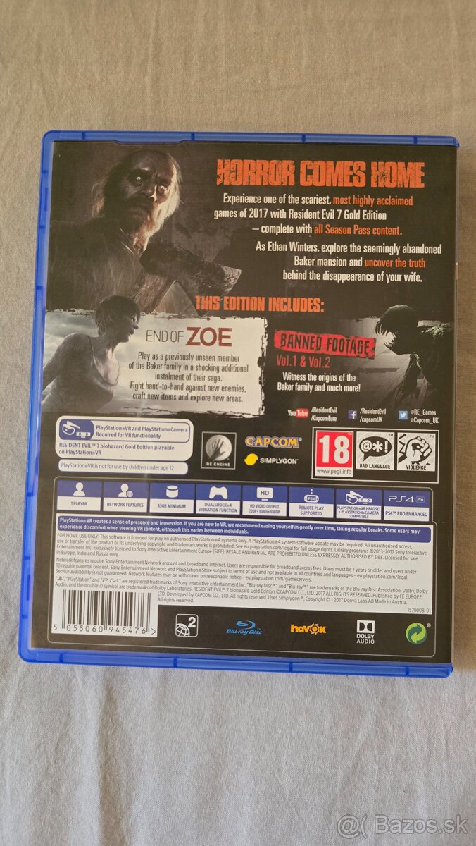 Predám PS4 (Playstation 4) hry_Resident Evil 7_Star Wars - 3