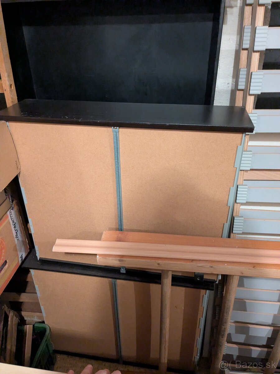 Čierna posteľ 160x200 IKEA - 3