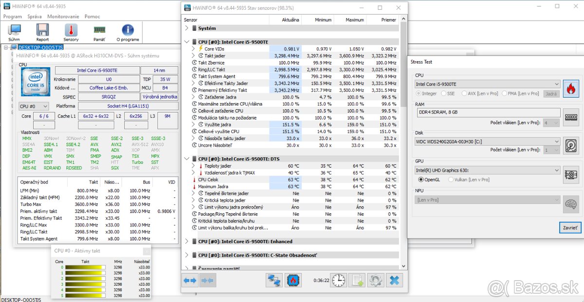 Intel Core i5-9500TE (1x) - 3