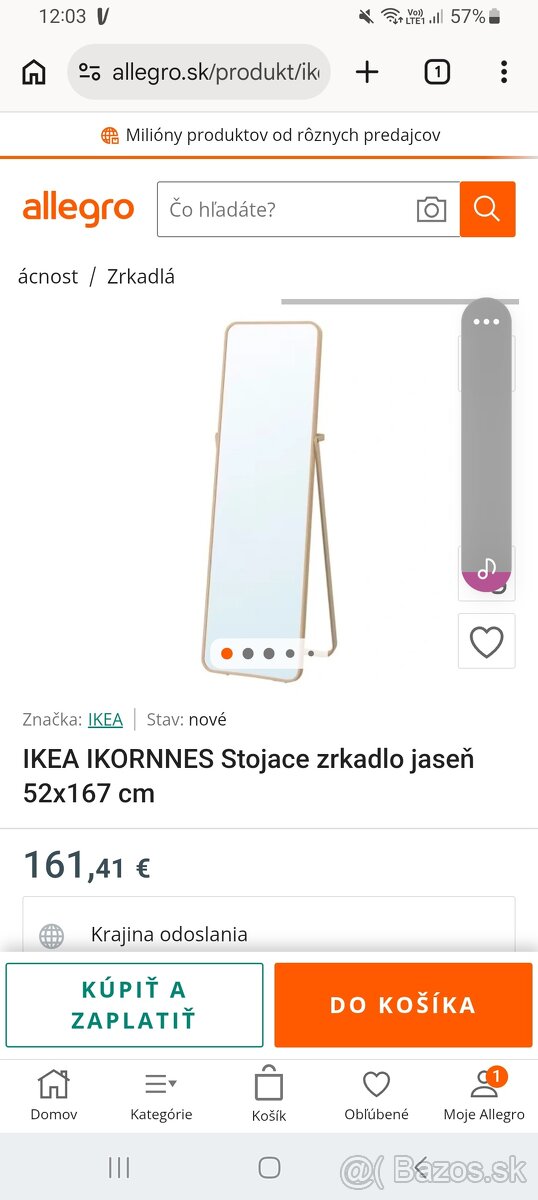 Zrkadlo ikea - 3