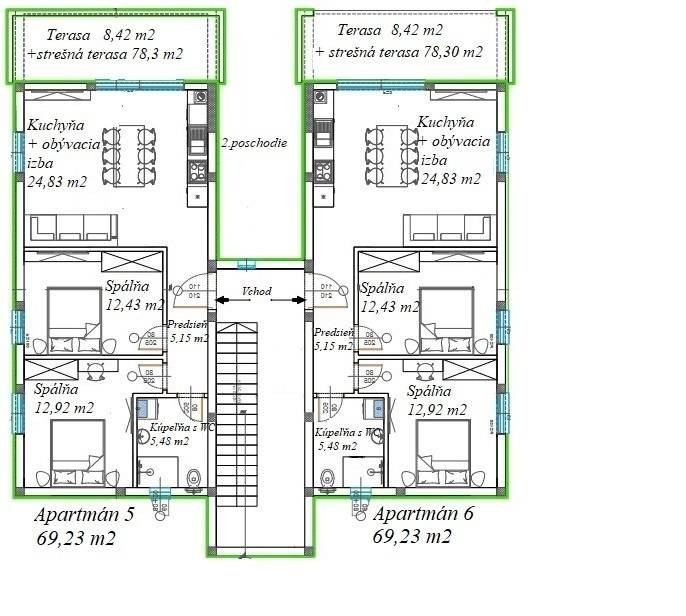 PREDAJ – Apartmány RAŽANAC vo výstavbe – CHORVÁTSKO - 3