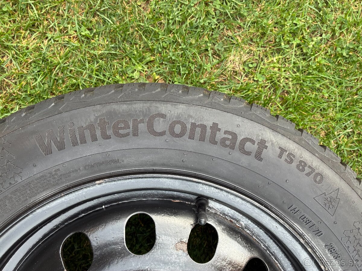 Continental WinterContact 205/60 R16 – 1 sezóna, disky v cen - 3