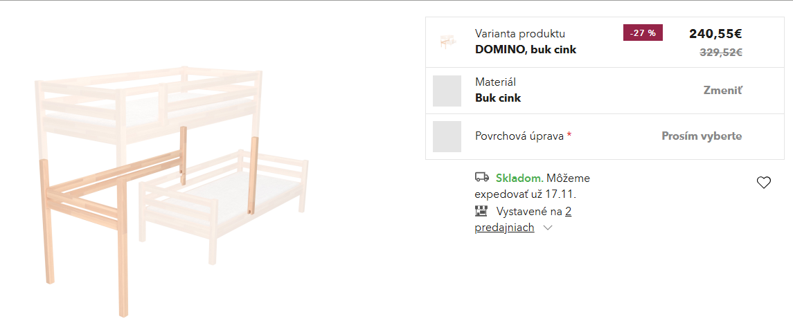 Rebrík a navyšovacie prvky Domestav - masív buk - 3