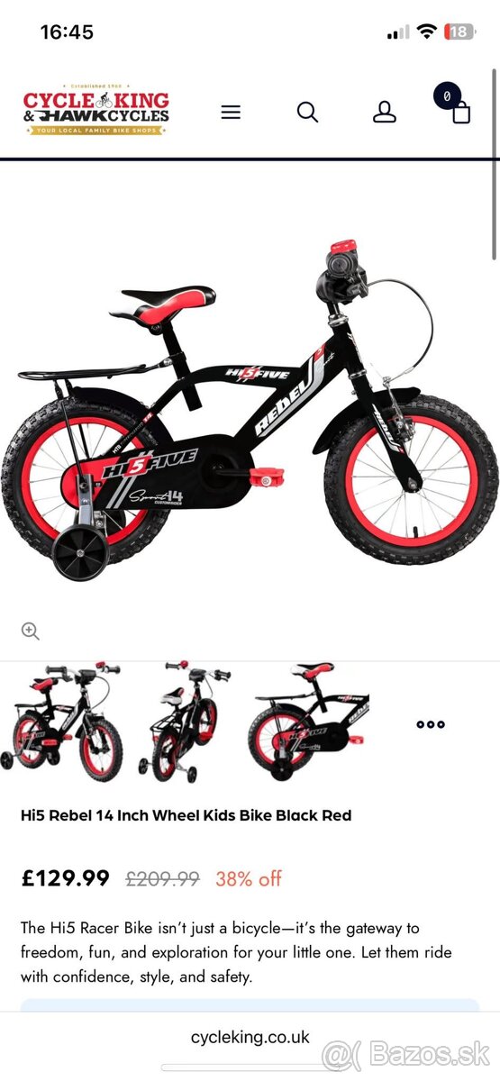 Detský bicykel Rebel 16” - 3