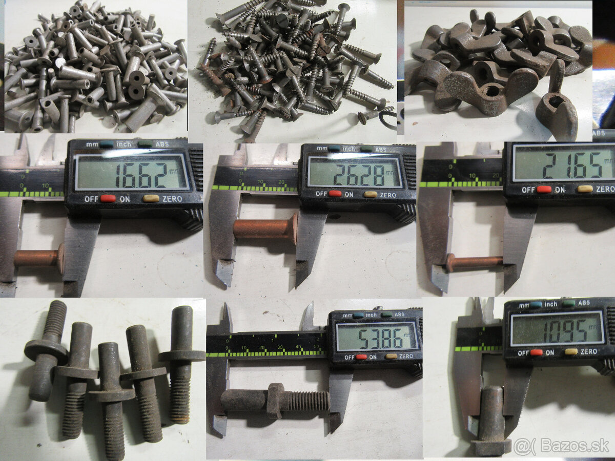 Nity,medené,hliníkové ocelové,a rozne skrutky,šroby - 3