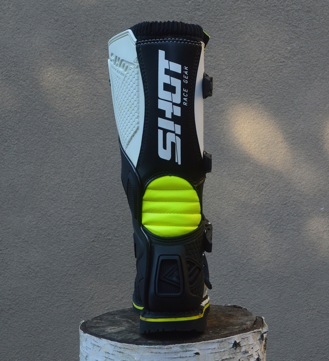 Shot čižmy topánky boty biele žlté - 3