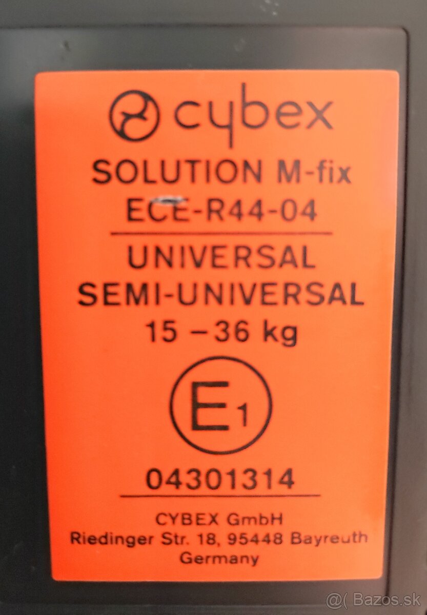 Cybex solution M-fix 15-36kg - 3