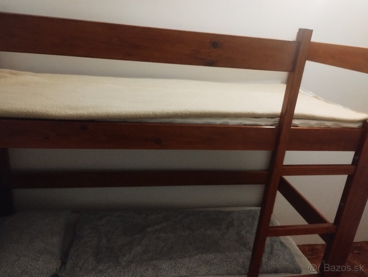 Poschodová posteľ drevená - 3