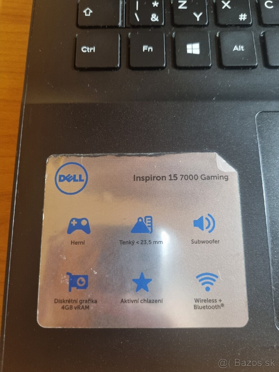 Dell Inspiron 15 Gaming 7567—I7, GTX1050Ti, 16GB, 256GB+1TB - 3