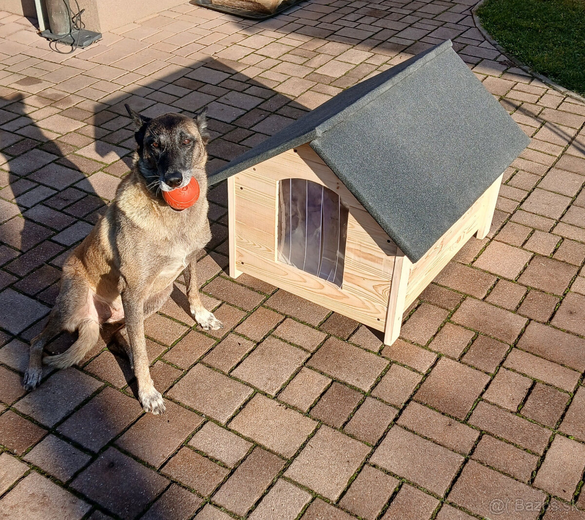 Zateplená búda pre psa s impregnáciou - nová - 3
