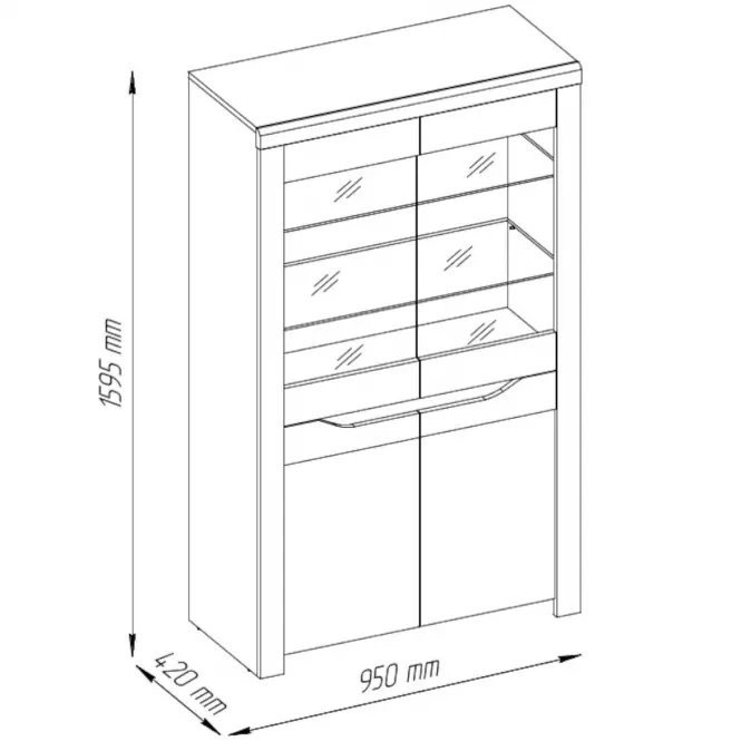 Vytrina - komoda - 3