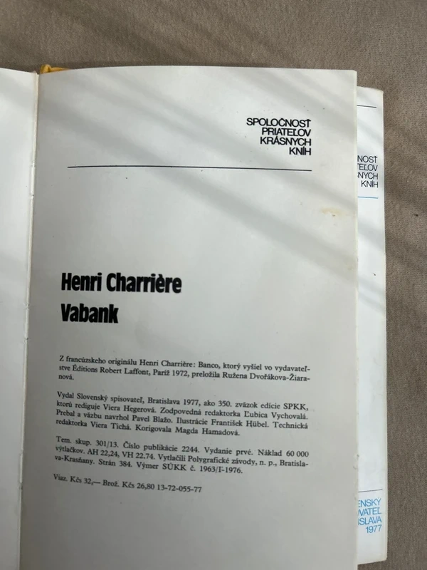 Vabank - Henri Charrière r. 1977 - 3