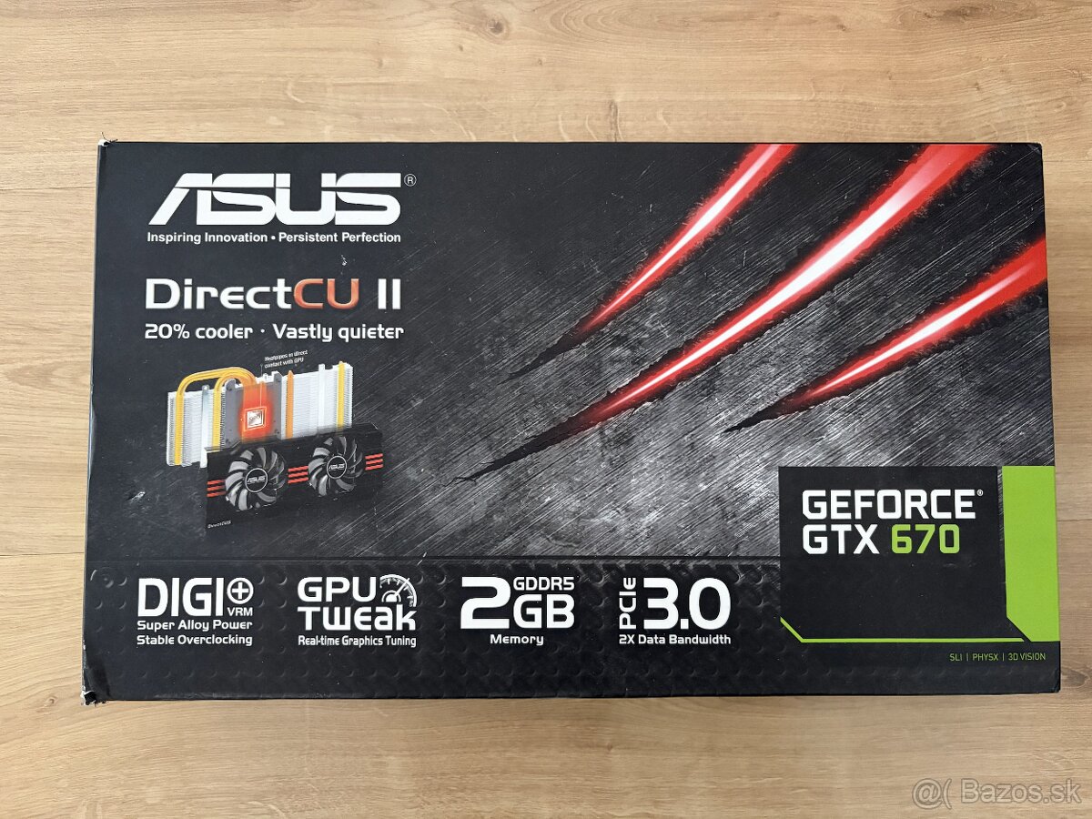 ASUS GeForce GTX 670 DirectCU II 2GB - 3