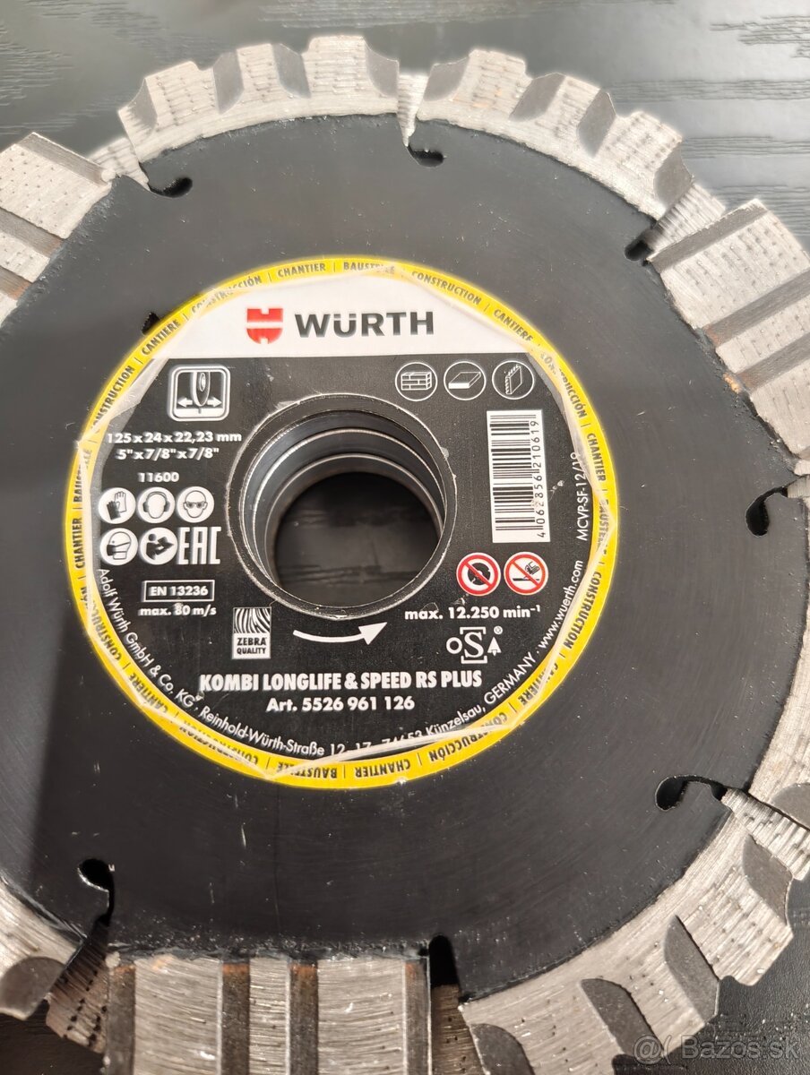 Predám rezné, drážkovacie diamantové kotúče - 3