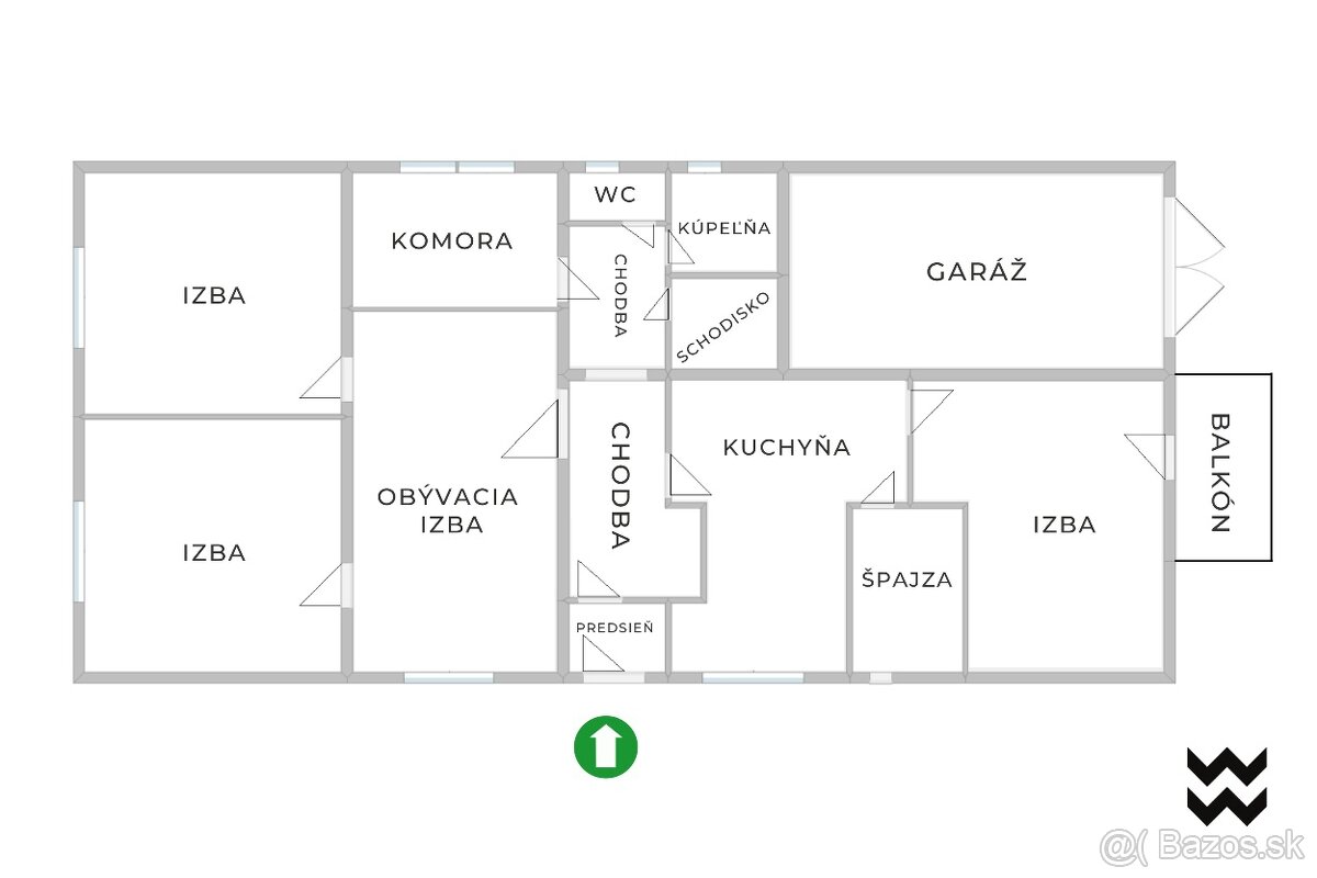 Predaj 4 izbového rod. domu Zavar vo vyhľadávanej lokalite. - 3