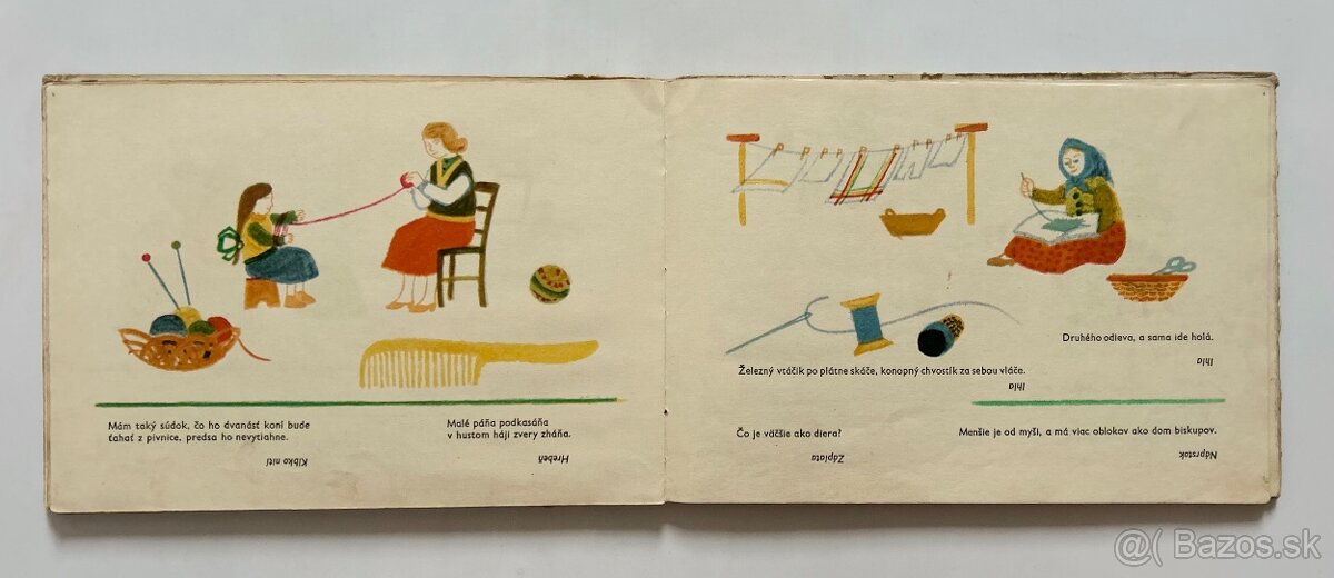 Slovenské ľudové hádanky - rok vydania 1959 - 3