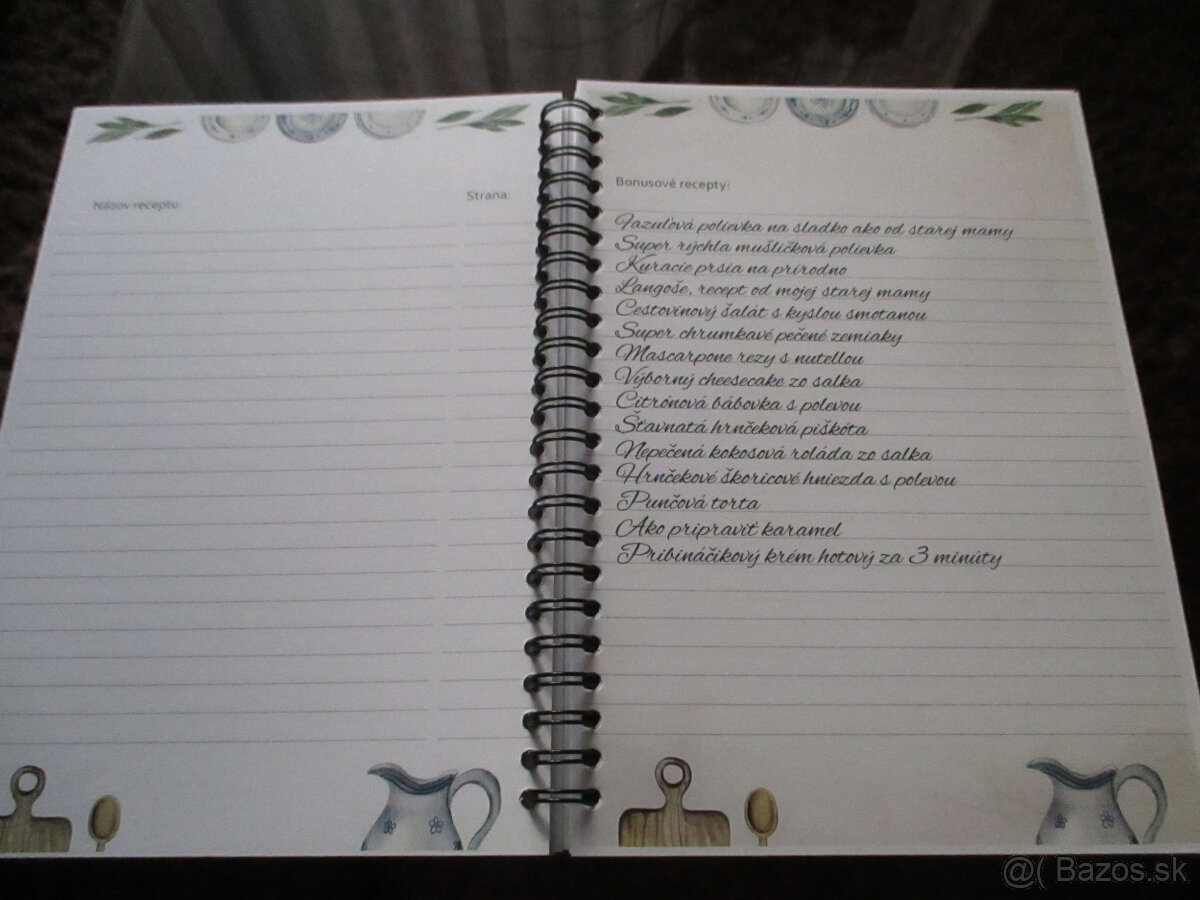Zápisník receptov formát A 5 - 3