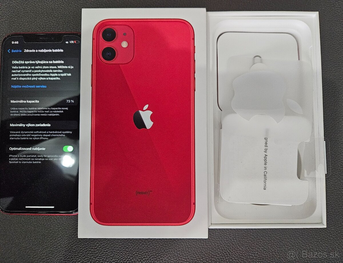 Predám iphone 11 64gb red - 3