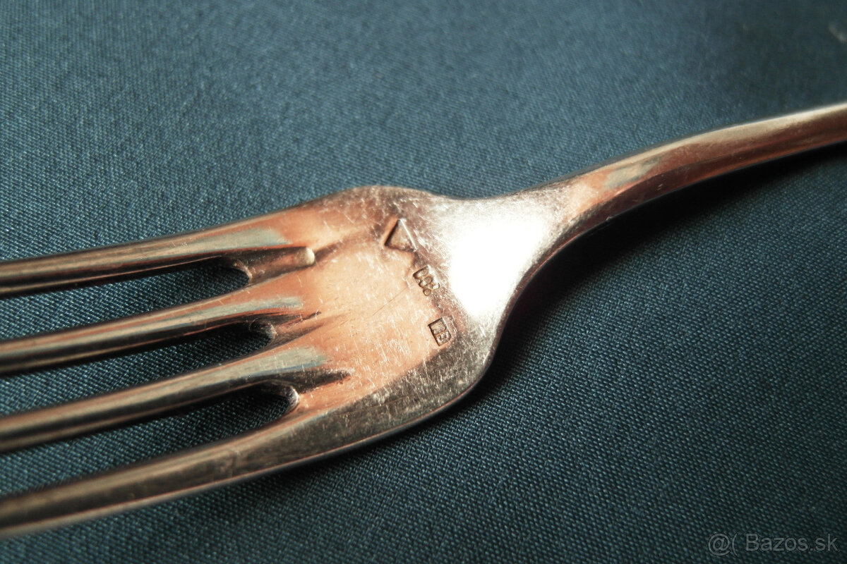 Strieborná vidlička 2ks - 3