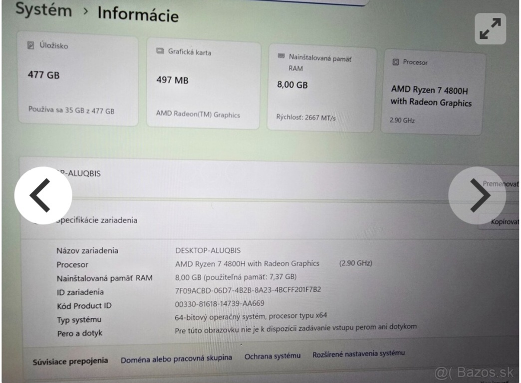 Huawei Matebook D14 AMD Ryzen 7 4800H - 3