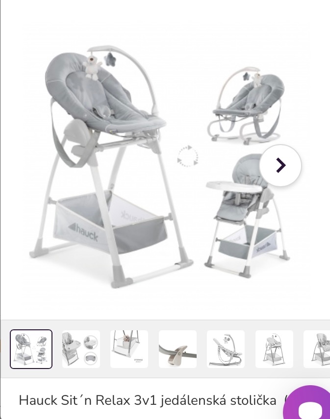 Detská jedálenská stolička hauck trojkombinácia - 3