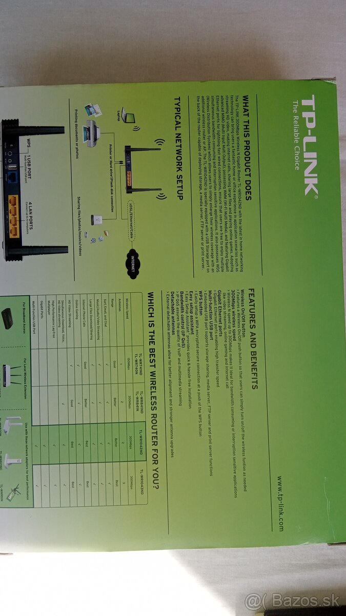 wifi router TP Link model TL-WR1042ND - 3