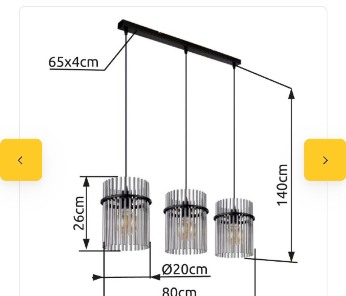 Závesný luster. - 3