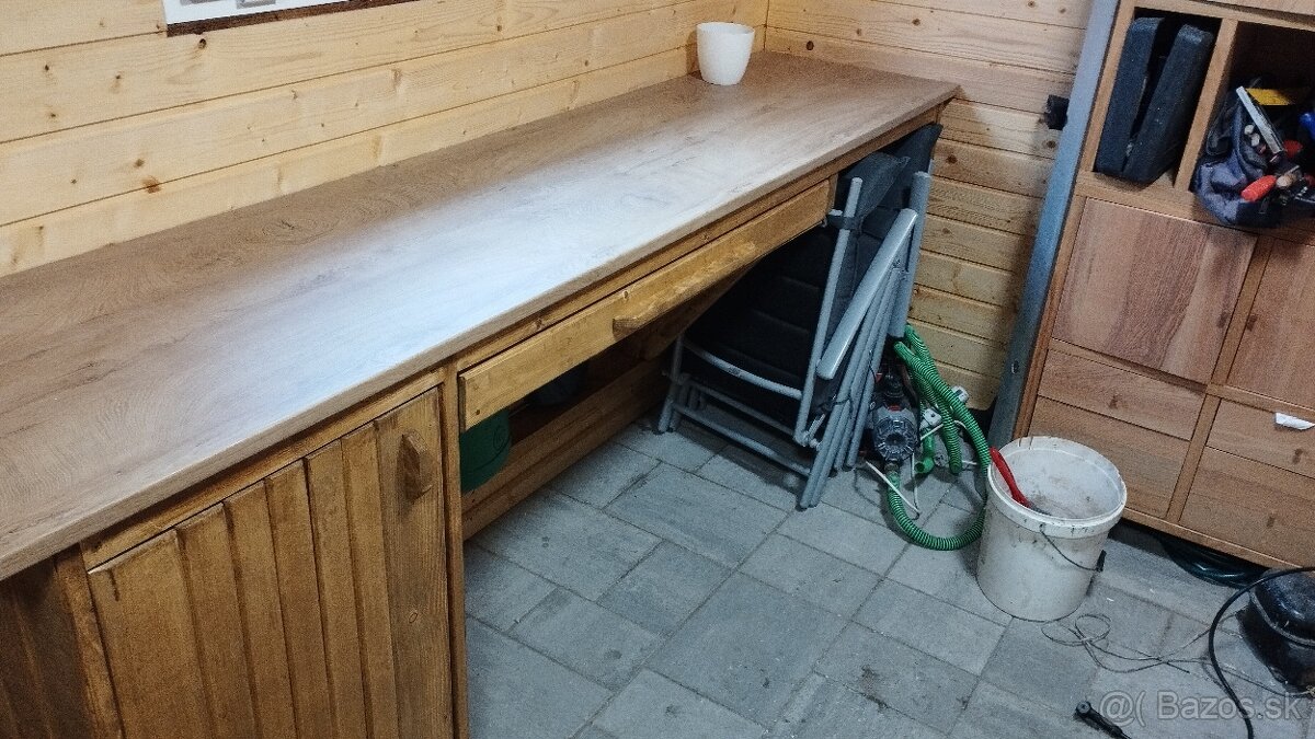 Pracovný stôl do dielne 260x60 cm - 3