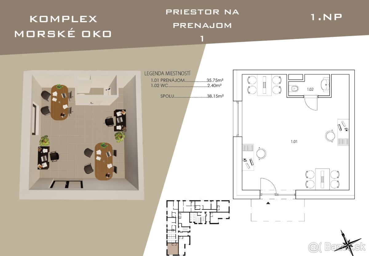 Moderné obchodné priestory – projekt MORSKÉ OKO, Sobrance - 3