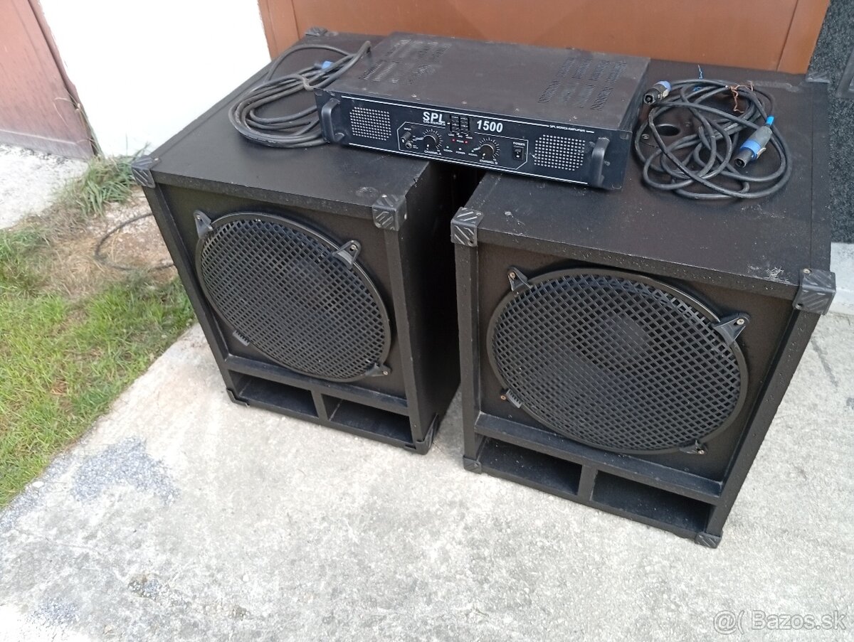 Basové bedne a zosilňovač za 290€ - 3