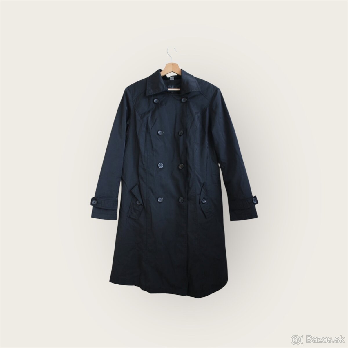 🖤 Čierny prechodný trenchcoat | veľ. 42 - 3