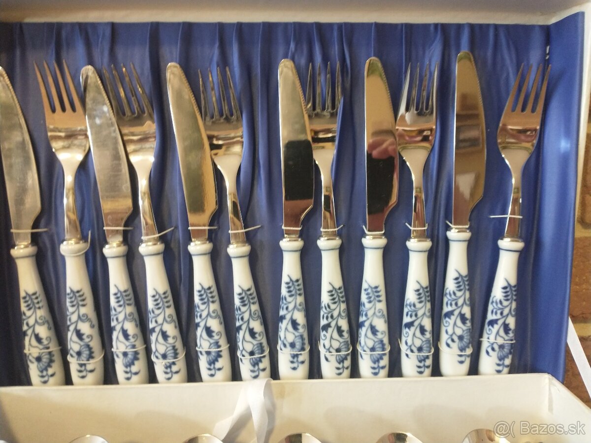 príbor cibulák, porcelán - 3