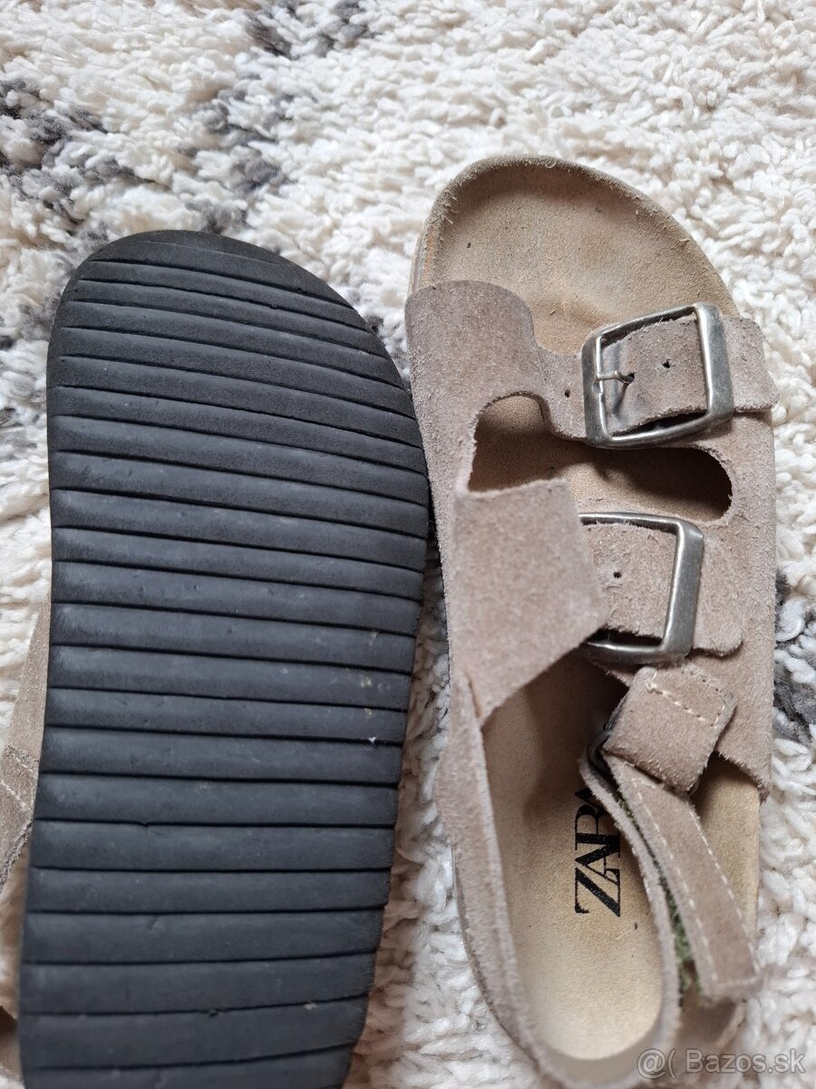 ZARA celokožené sandále veľ. 30 a dreváky - 3