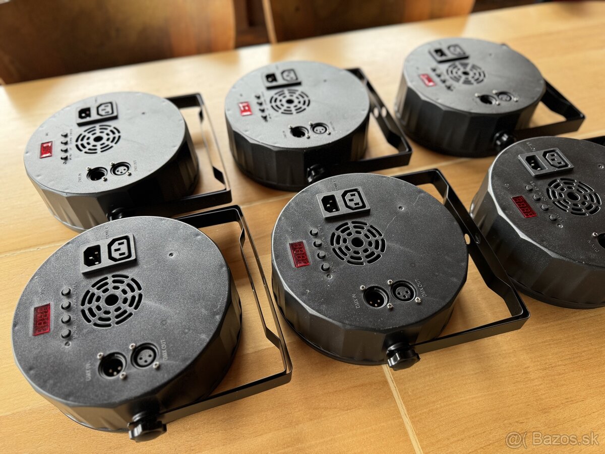 LED PAR 24x12w RGBW 11ks - dekoračné svetlá - 3