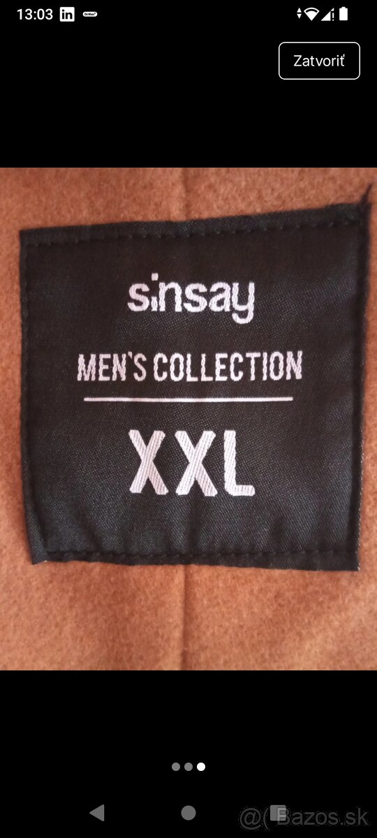 Predam lacno kabat zn. Sinsay XXL - 3