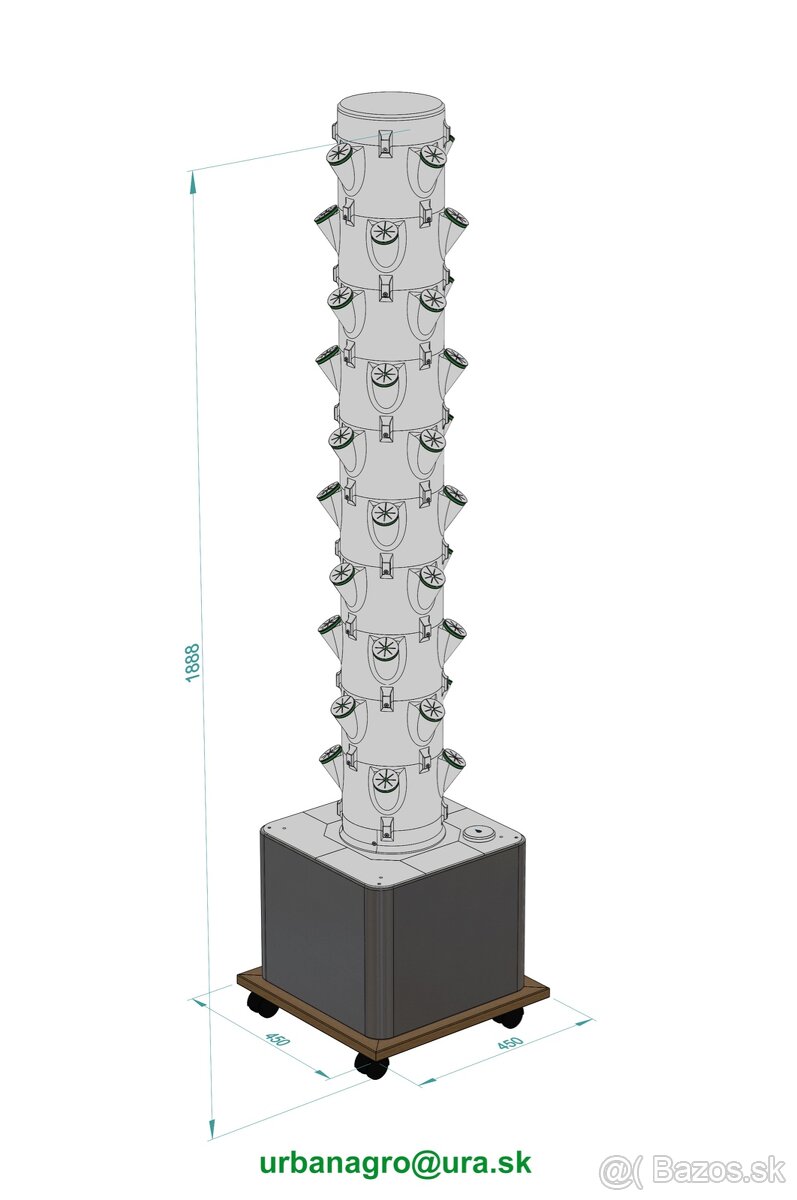 Hydroponická veža / Hydroponic tower - 3