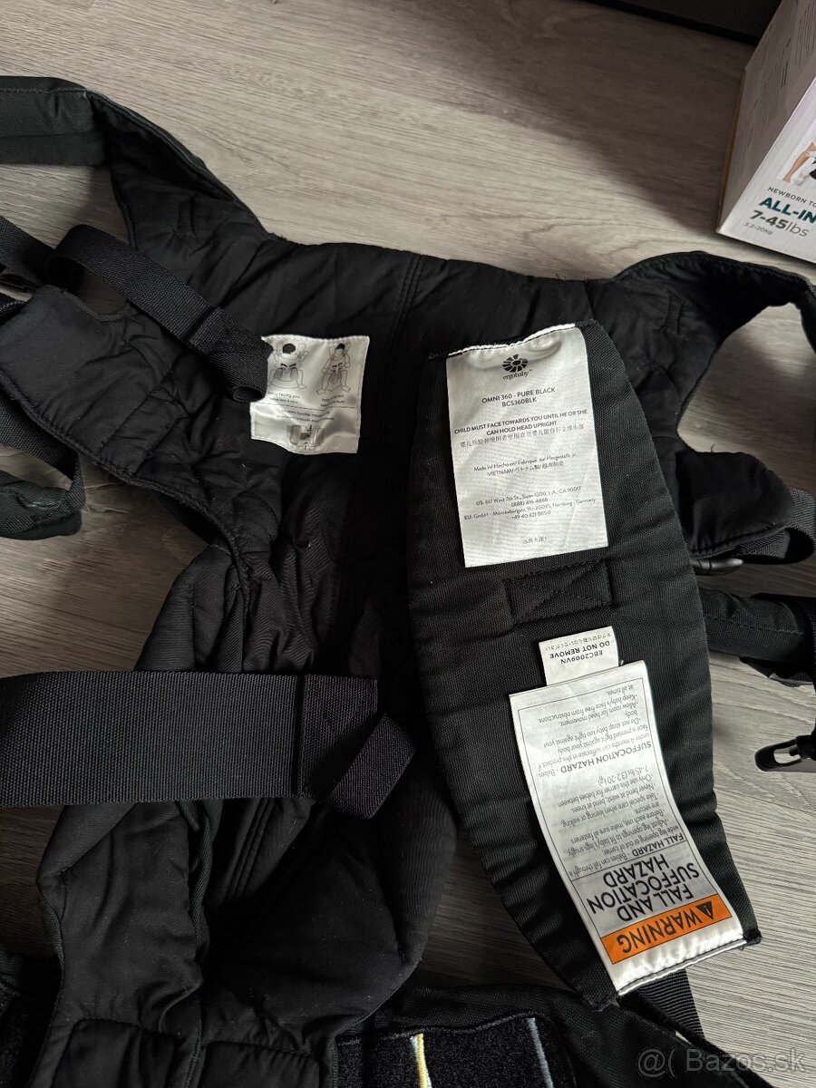 ERGOBABY Omni 360 - čierny nosič - 3