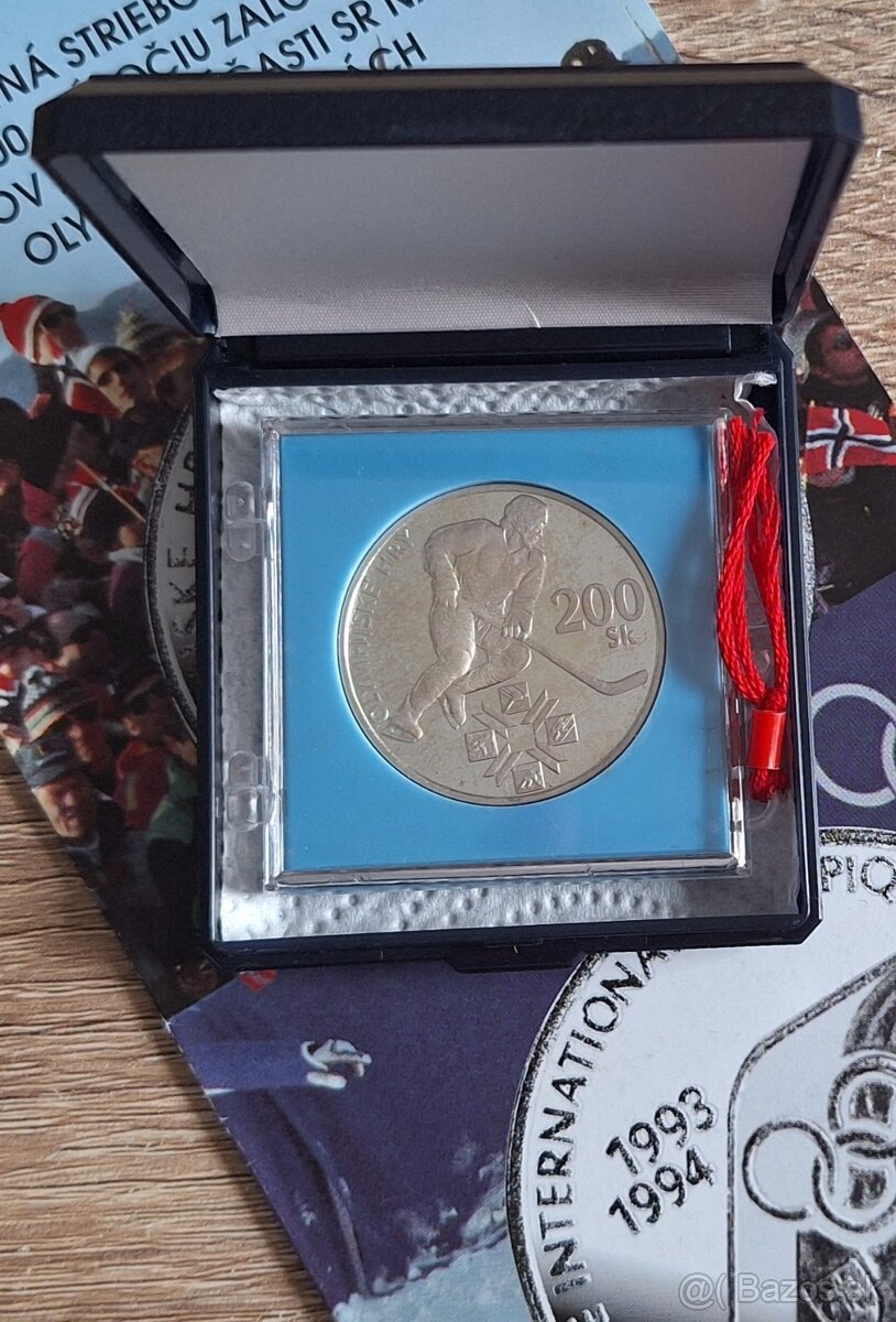 7 kusov 200 Sk proof mince - 3