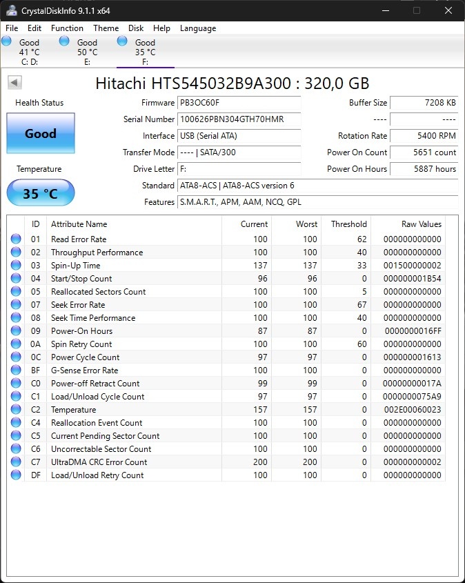 320 GB Externý disk - 3