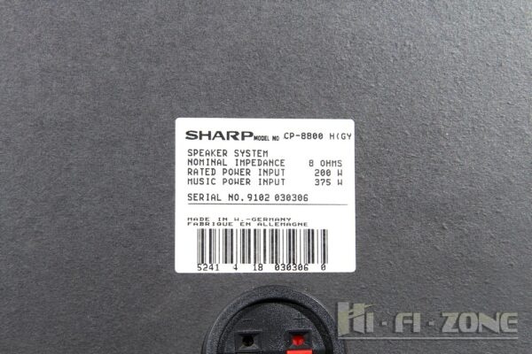 Výkonne repro Sharp CP-8800 375w - 3