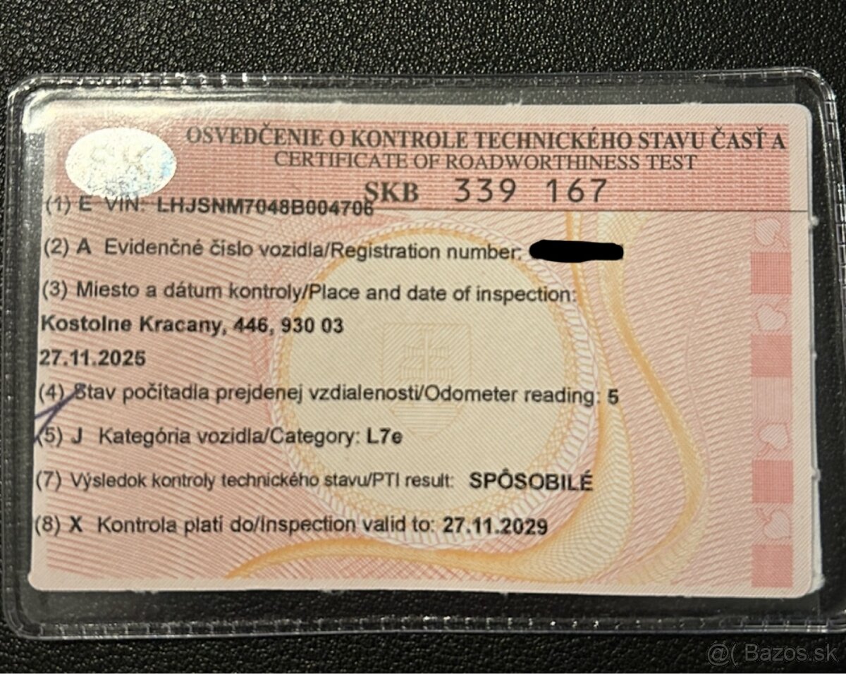 Stvorkolka Bashan 200cc s ŠPZ - nová tk do 2029 - 3