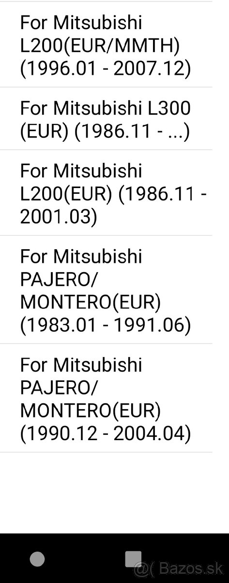 Manualne vonlobezky Mitsubishi a galopper - 3