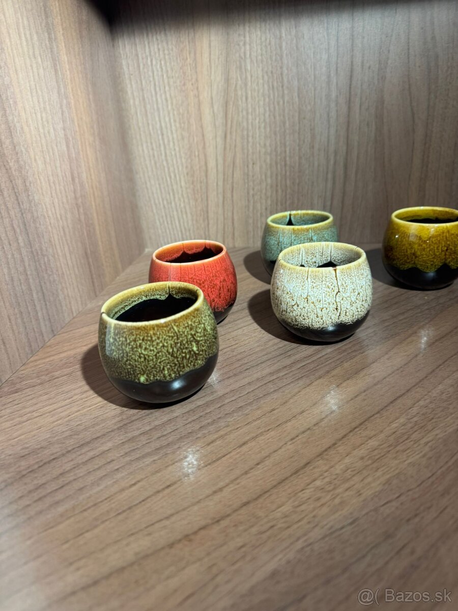 Sada 5 keramických šálok v Japonskom štýle - 3