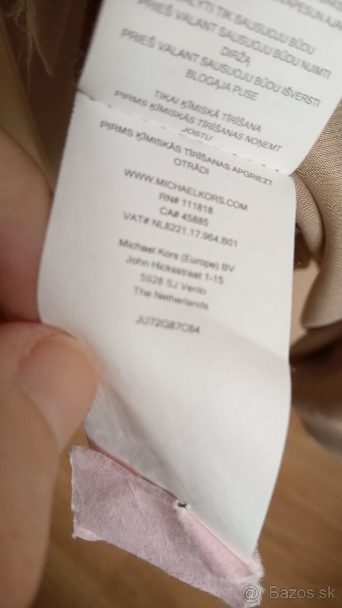 Michael Kors béžový trenčkot veľkosť .M - 3