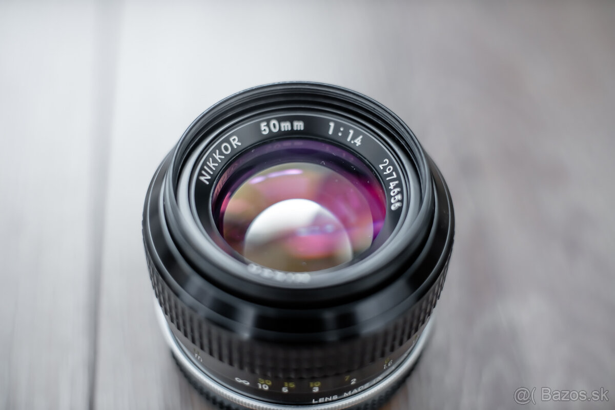 Objektív Nikon 1.4 / 50 mm - veľmi pekný stav - 3