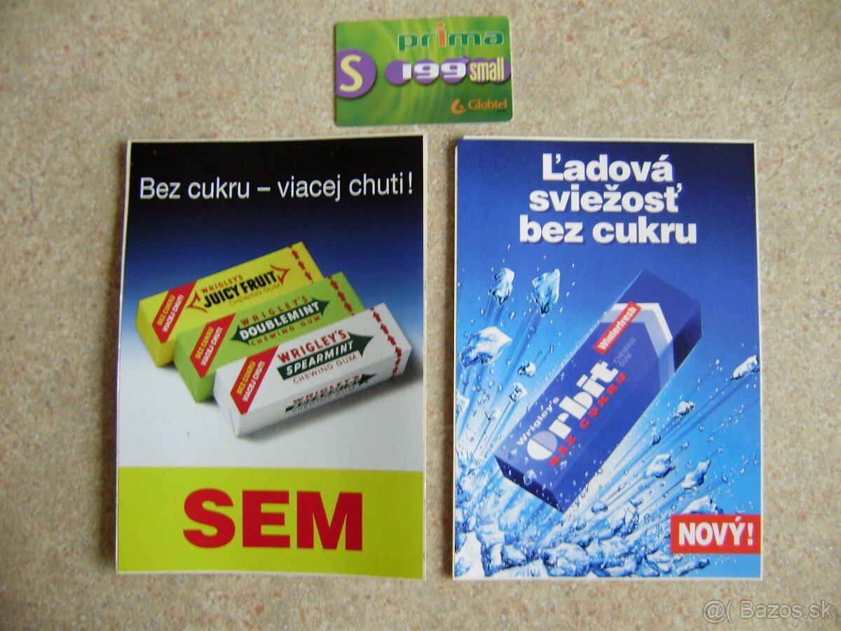 Predám, nálepky, žuvačky Wrigleys Spearmint, Orbit. - 3