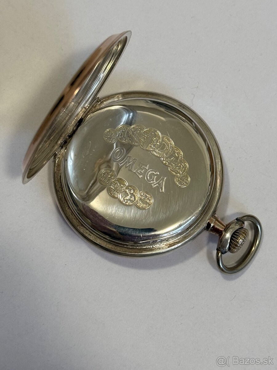 Omega vreckové hodinky striebro - 3