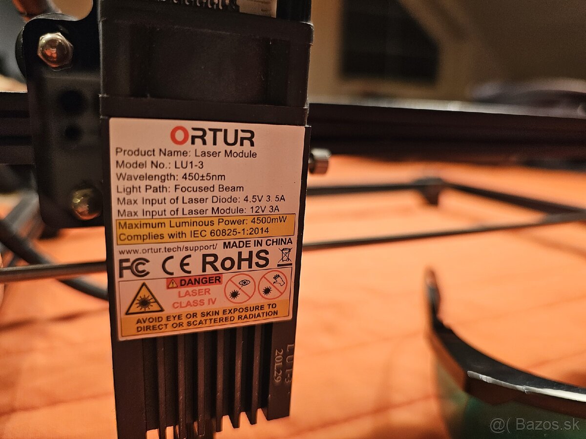 Laserová gravírovačka Ortur - 3